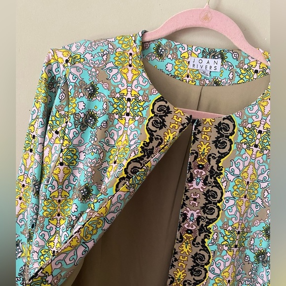 Joan Rivers Multicolor Patterned Jacket - Picture 3 of 7